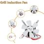 BBQ-PLUS Auger Motor, Grill Induction Fan, Fire Burn Pot and Hot Rod Ignitor Kit Replacement for Pit Boss and Traeger Wood Pellet Grill with Screws and Fuse