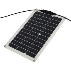FTVOGUE 15W Waterproof Solar Panel Monocrystalline Solar Charging Board for Outdoor Car Motor Yacht[Solar panel +20A controller],Solar Panels