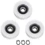 SH-RuiDu 3PCS Nylon Drive Gear 36T Planetary Gears E-Bike Wheel Hub Motor Planetary Gears W/Bearing Equipment Tool Accessory