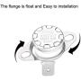 uxcell KSD301 Thermostat 250°C/482°F 10A Normally Closed N.C Adjust Snap Disc Temperature Switch for Microwave,Oven,Coffee Maker 5pcs