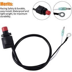 Stylemafia Universal Boat Outboard Lanyard Engine Motor Kill Urgent Stop Switch/Safety Lanyard Tether Cord 2 pcs Compatible with YamahaTohatsu Honda Outboard Motors, ATV Boat Bike