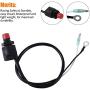 Stylemafia Universal Boat Outboard Lanyard Engine Motor Kill Urgent Stop Switch/Safety Lanyard Tether Cord 2 pcs Compatible with YamahaTohatsu Honda Outboard Motors, ATV Boat Bike