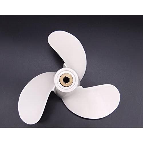 SouthMarine Boat Engine 7 1/4X6-BS 6L5-45943-00-00 F2.6-03010000 Propeller for Yamaha Parsun Makara 2.5HP 3HP 4HP 5HP F2.5A 3A Malta Outboard Motors 7.25x6