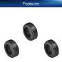Heyiarbeit Carbon Brush Holder Caps 18mm O.D. 6mm Thickness Electric Motor Brush Cover Plastic Fitting Thread Black 2pcs