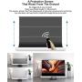 VIVIDSTORM-Indoor Projector Screen with Stand S PRO P 72 inch Portable Foldaway self-Rising Sound Transparent Perforated Light Rejecting Screen Compatible with UST Laser Projector,VWSDSTUST72HP-WB