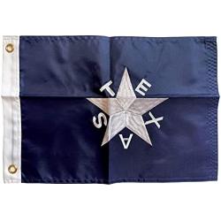 4 Less Co 12x18 Texas Republic Lorenzo De Zavala Embroidered Nylon Flag Boat Motorcycle Flag w/ Grommets