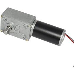 Electrical Motor 12V Reversible 27RPM PMDC Worm Geared Motor with Metal Gear Reducer Gearbox
