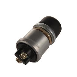 HMY 12V 20A Outboard Weatherproof Rubber Cover Horn Button and Outdoor Sealed Push Button Kill Switch with 2 Terminals for Car Boat Track