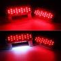 Partsam Led RV Camper Tail Light Kit, 14xAmber/Red 2x4 Oblong Led Marker Lights 6 Diodes + Red Surface Mount Lights Stop/Turn/Tail with License Light for RV Trailer Camper, 5th Wheel Motorhome