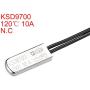 uxcell KSD9700 Thermostat, 120℃ Normally Close Temperature Switch Thermal Switch, N.C 10A Metal Temperature Controller 2pcs
