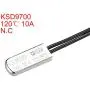 uxcell KSD9700 Thermostat, 120℃ Normally Close Temperature Switch Thermal Switch, N.C 10A Metal Temperature Controller 2pcs