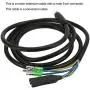 Drfeify E Bike Motor Conversion & Extension Cable 130cm 9 Pin with Waterproof Connector 100% Copper & Plastic for Electric Bike Black