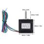 Stepping Motor, Electric Motor 2 Phases Quick Response Speed DC2.55V 1.5A All Copper Coil for Engraving Machine