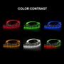WS2812B ECO LED Strip,BTF-LIGHTING Chasing Effects 5050SMD Individually Addressable 3.3FT 100 (2x50)Pixels/m Flexible White FPCB Dream Color IP65 Waterproof for Bedroom DIY Projectsetc DC5V