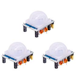 #10Gtek# HC-SR501 PIR Sensor Human Body Infrared Motion Module for Arduino Raspberry Pi, Pack of 3