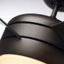 Luminance Midway Eco LED Ceiling Fan with Light and Remote | Dimmable 54 Inch Fixture with DC Motor | Contemporary 5 Blade Design with Downrod Mount for Hanging, Oil Rubbed Bronze