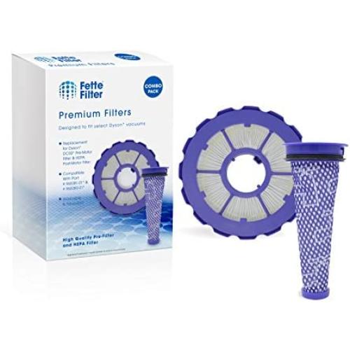 Fette Filter- HEPA Post-Motor Filter & Pre-Motor Filter Compatible with Dyson DC50. Compatible with Dyson Animal and Multi Floor. Compare to Part # 965081-01 & 965080-02 - Combo Pack