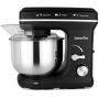 Stand Mixer,6 Speed 4L Tilt-Head Food Mixer LASANTEC 300W Powerful Motor Kitchen Electric Mixer with Dough Hook, Wire Whip & Beater,Stainless Steel Mixing Bowl(Black)