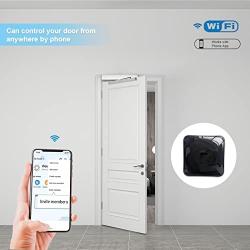 Olideauto WiFi Door Opener Mobile Phone Control,Intelligent Automatic Swing Door with WiFi Smart Home Remote Controller for iOS Android,Remote Control by Phone App