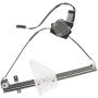 Rear Right Passenger Side Power Window Regulator with Motor Compatible with Jeep Grand Cherokee 1999-2000 (2 Pins Plug)