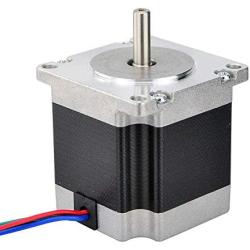 JoyNano Nema 23 Stepper Motor Bipolar 2.8A 1.26N.m Holding Torque 2-Phase 4-Wire 1.8 Deg 56mm Body for 3D Printer or CNC Machine