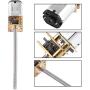 DC 6V Gear Motor High Torque Electric, with Long M3*55MM Screw Thread Output Shaft 30/60/100/150/200/300/400/500RPM for Many Devices in Your Home(6V 60RMP)