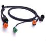 SouthMarine 0176333 176333 Extension Harness Cable Assembly for Evinrude Johnson OMC Outboard Motor Remote Control Box 5006180, 5ft(1.5m)