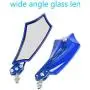 ESUPPORT Blue Universal Motorcycle Motorbike Bike 8mm 10mm Rear View Side Mirror Scooter ATV