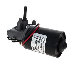 Fielect DC 24V 50RPM Reversible Worm Geared Motor High Torque Electric Gear Motor Turbine Worm Gear Box Reduction Motor, Right Shaft GW6280