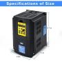 HKS VFD 5.5KW 7.5HP 220V 1 or 3 Phase Input 3 Phase 0-400HZ Output 36A Variable Frequency Drive Controller Vector Control Inverter Converter for CNC Motor Speed Control and Spindle