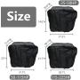 FCOUIID Outboard Motor Cover Boat Motor Cover, Outboard Engine Cover Up to 50-115 Thick (Black,2 Strokes)