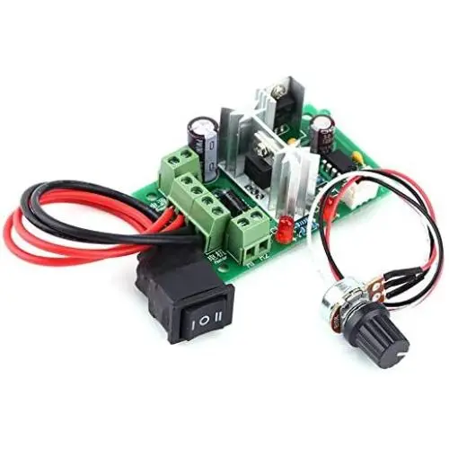 Contrôleur de vitesse de moteur DC 6-30V 6A Inverseur PWM avec Interrupteur Avant/Arrière - Module 12V 24V Contrôleur de vitesse de moteur DC 6-30V 6A Inverseur PWM avec Interrupteur Avant/Arrière - Module 12V 24V