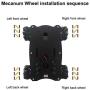 Mecanum Wheel Robot Kit 4WD Omnidirectional Wheels Smart Robot Car Chassis Kit