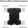 Mecanum Wheel Robot Kit 4WD Omnidirectional Wheels Smart Robot Car Chassis Kit
