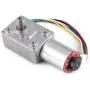 Gear Reduction Motor, DC 12V High Torque Worm Geared Motor Reduction Motor with Encoder Srong Self Locking, Motor Worm Gear Box, with Stable and Reliable Performance(40RPM)