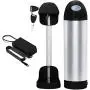 Jieoto 24V 8Ah 10Ah 12Ah 15Ah Lithium Li-ion Bottle Electric Bike Battery Mountain Bike Battery for 250W 350W Motor,with Charger & Safety Lock