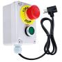 mxuteuk 300V Waterproof Motor On/Off Switch for Table Saw Safety Switch Power Tool Switch with Emergency Stop Push Button Switch, fits Table Saws, Dust Collectors and Other Electrical Equipment G017