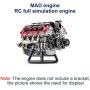 Simulation Dynamic V8 Engine Model, DIY Internal Combustion Engine Model- KIT Version