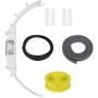 Upgraded WE49X20697 Dryer Bearing Kit Compatible with GE Dryer, Includes WE3M26 Top Bearing & WE09X20441 Felt Seal & WE12M29 Drive Belt & WE1M504 & WE1M1067 Drum Slides & WE12X83 Pulley Idler