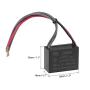 uxcell Ceiling Fan Capacitor CBB61 1.5/2.5uF 250V AC 4 Wires Metallized Polypropylene Film Capacitor 38x28x18mm for Electric Fan Pump Motor Generator