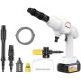 Pressure Washer, GOLDKIN 21V Cordless Power Cleaner Machine with Detachable Foam Pot, Electric Pressure Washer Portable, Battery and Charger Included
