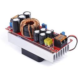 Teyleten Robot 1500W 30A DC-DC Voltage Step Up Boost Converter Board Module 10-60V to 12-90V Current CC CV Power Supply with Fan