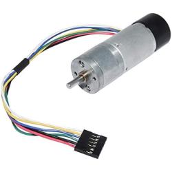 BEMONOC 25GA370 Encoder Metal Gearmotor 12V DC 25RPM Gear Motor with Encoder for Arduino and 3D Printers