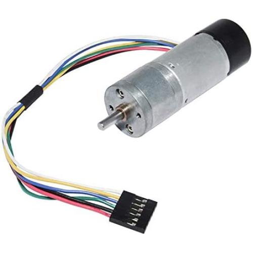 Encoder Metal Gearmotor 12V DC Low Speed 35RPM Gear Motor with Encoder for Arduino and 3D Printers