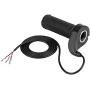 Qiilu Universal Twist Throttle Handle Grip Motorcycle Accelerator Electric Scooter Twist Speed Throttle Grip with 3 Cables for Replacement