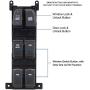 AiYiGu Power Main Window Switch Master Control Compatible with 2009 2010 Hyundai Sonata Door Lock Button Controller Front Left Driver Side Replacement OEM 93570-3K600 935703K600 641-51097L