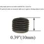 Hahiyo 1/4 Inches NPT Hex Socket Plug Smooth Threads Seal Tight Allen Head Carbon Steel Pipe Fitting Bright Finish Multi Function 5 Pieces for Motor Drainage Hole Water Line Empty Ports