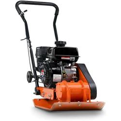 SuperHandy Plate Compactor Rammer 7 HP Gas Engine 4200-Pounds of Compaction Force Rammer Jumping Jack Tamper 20 × 15 Inch Plate for Paving Landscapes Sidewalks Patios EPA/CARB Compliant