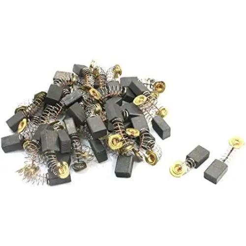 Uxcell Power Tool Angle Grinder Motor Carbon Brushes, 12.3x9x6mm, 411#, 40Pcs