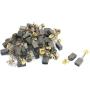 Uxcell Power Tool Angle Grinder Motor Carbon Brushes, 12.3x9x6mm, 411#, 40Pcs